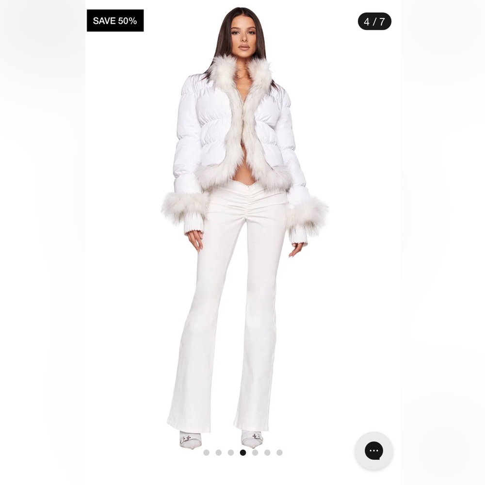 I. AM. GIA WHITE NEAVAH JEANS SMALL NWT
